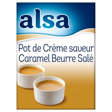 Préparation pour pot de crème saveur caramel au beurre salé 48 portions