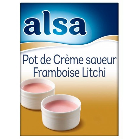 Préparation pour pot de crème saveur framboise-litchi 48 portions