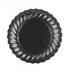 Plat rond noire 12,5 cm x 50