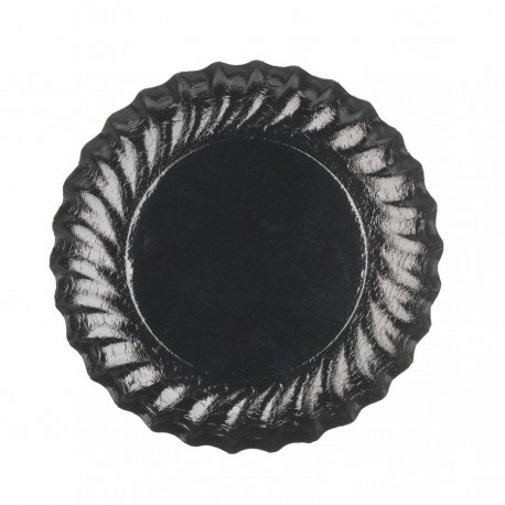 Plat rond noire 21 cm x 50