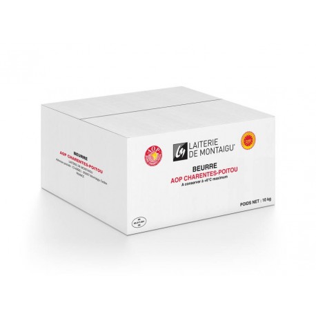 Beurre doux spécial professionnel 82 % MG AOP 10 Kg