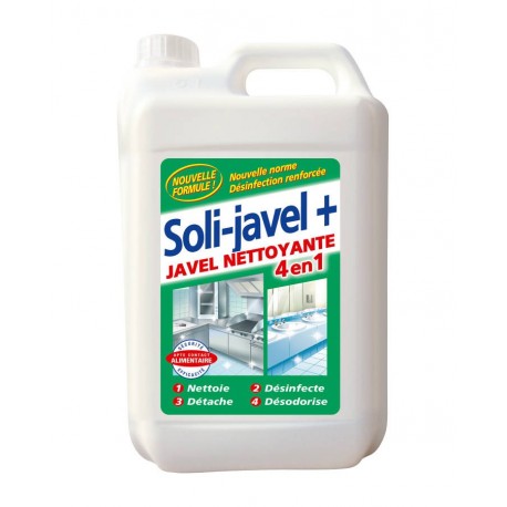 Javel nettoyante Solijavel + 4 en 1 5 L