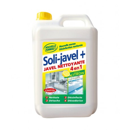 Javel nettoyante citron Solijavel+ 4 en 1 5 L