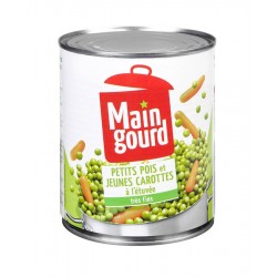 Petits pois très fins et jeunes carottes 4/4