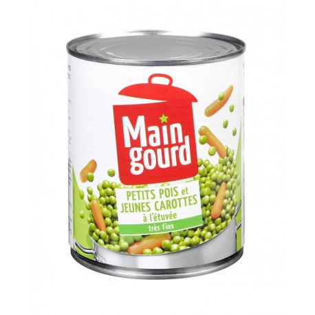 Petits pois très fins et jeunes carottes 4/4