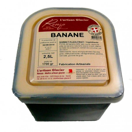 Sorbet banane plein Fruit 2,5 L