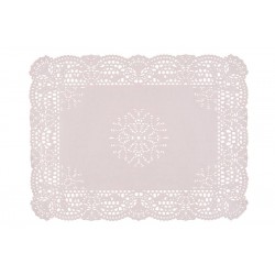 Dentelles rectangulaires Classic blanches 20 x 30 cm x 250