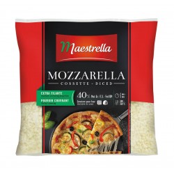 Mozzarella en cossettes 40 % MG 2,5 kg