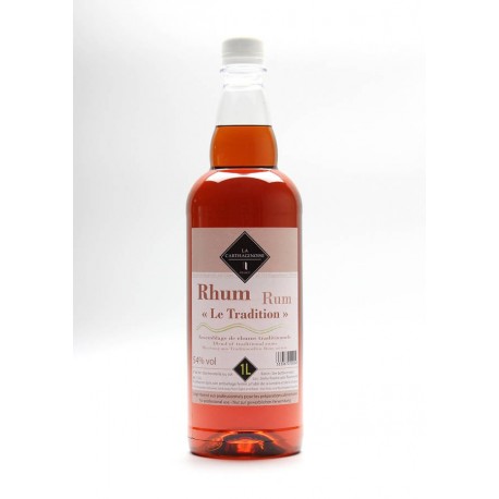 Rhum pâtissier traditionnel foudré 54 % vol. 1 L