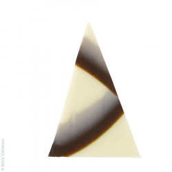 Décor chocolat blanc/noir triangle Jura pointe x 490
