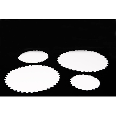 Rond en carton festonné D 17 cm x 500