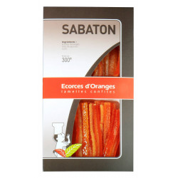 Écorce d'orange confite en lamelles 300 g