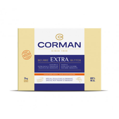 Beurre extra 82% MG feuilletage et croissant Ambiance chaude 2 kg