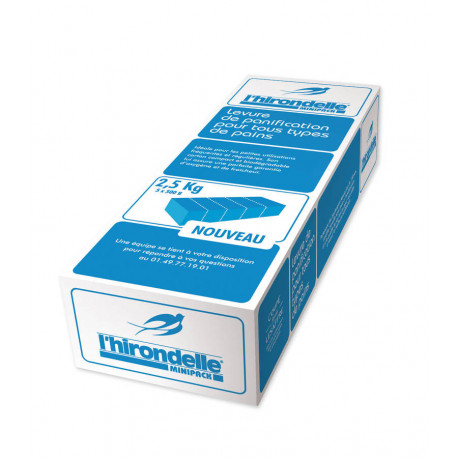 Levure de panification l'hirondelle bleue 5 x 500 g