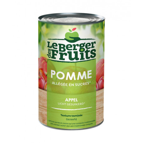 Compote de pommes allégée en sucres texture tamisée 5/1