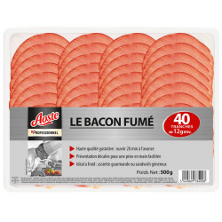 Bacon fumé en tranches 500 g