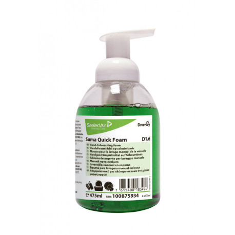 Mousse de lavage de la vaisselle à la main Suma Quick 475 ml