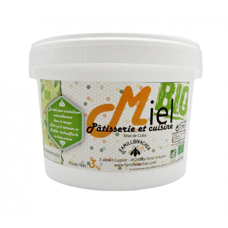 Miel bio pour pâtisserie 3 kg