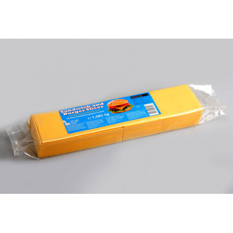 Cheddar en tranches 50 % MG 1,082 kg