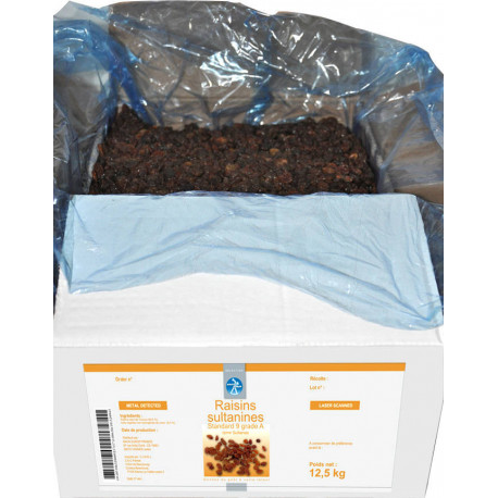 Raisins secs sultanines n9 - 12,5 kg