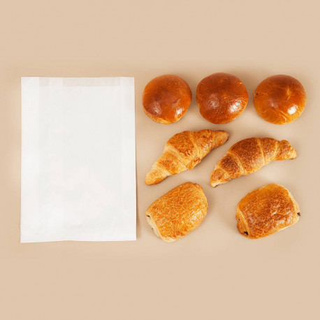 Sac brioche kraft blanc x 1000