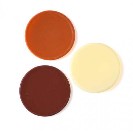 Décor en chocolat noir, lait, blanc 480g