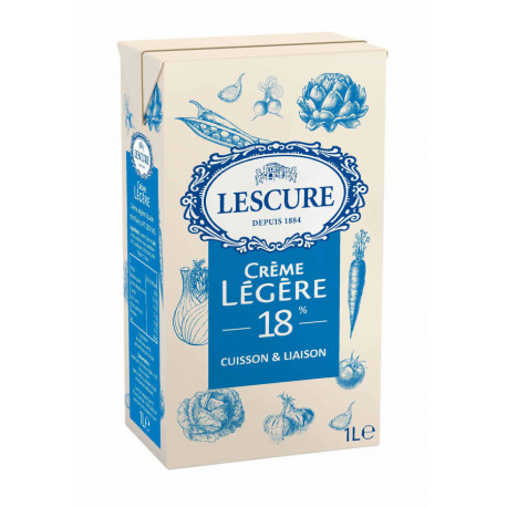 Crème légère UHT 18% MG 1 L