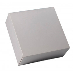 Boîte pâtissière carrée blanche 26 x 26 x 5 cm x 50