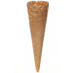 Cornet en gaufre dentelé D 41 cm H 160 cm x 396