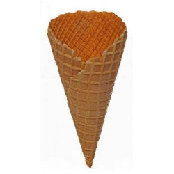 Cornet en gaufre dentelé D 80 cm H 164 cm x 189