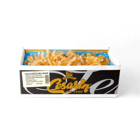 Écorce de citron de Sicile confit en lamelles 4 kg