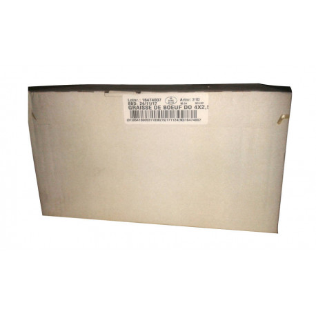 Graisse de boeuf raffiné et désodorisé 4 X 2,5 kg