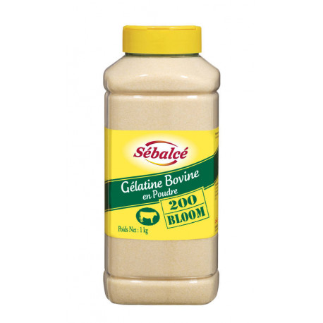 Gélatine en poudre bovine 200 bloom 1 kg