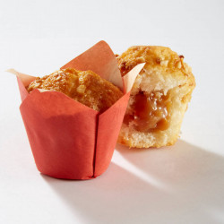 Mini muffin nature fourrés au caramel au beurre salé décor praliné 26 g