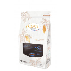 Chocolat de couverture au lait 38 % en palets 5 kg