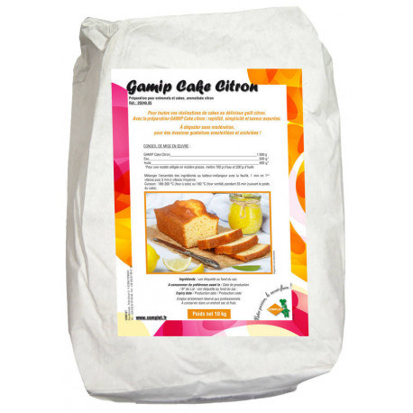 Préparation Gamip pour cake citron 10 kg