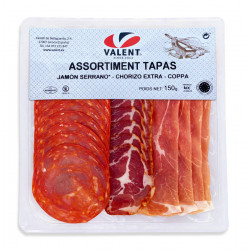 Trifasic jambon serrano + chorizo extra + coppa 150 g