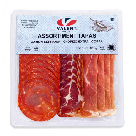 Trifasic jambon serrano + chorizo extra + coppa 150 g