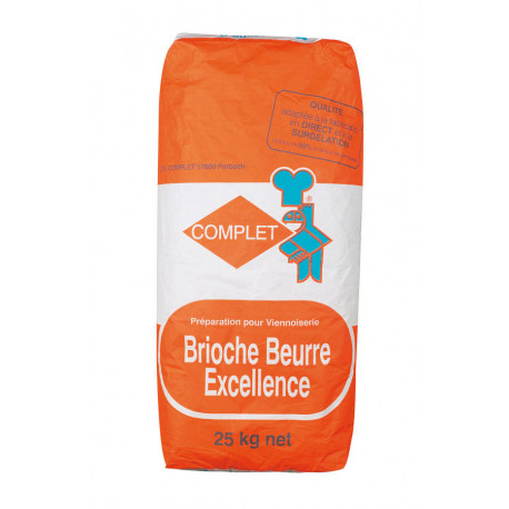 Préparation pour viennoiserie Brioche Beurre Excellence 25 kg