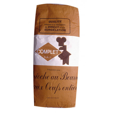 Préparation pour brioche au beurre et oeufs 10 % 25 kg