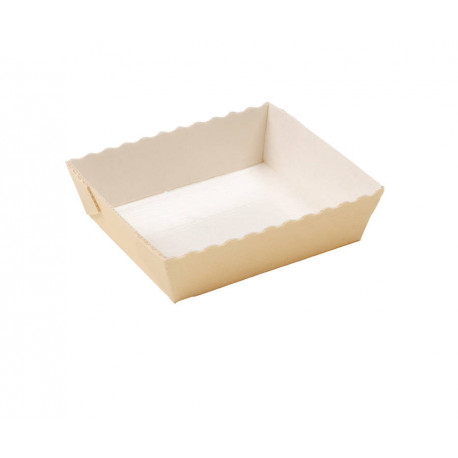 Moule Easy Bake 100 x 85 x 30 mm beige/blanc avec film x 60