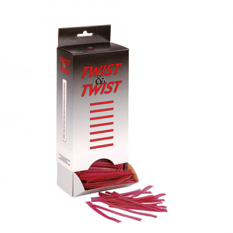 Attache de fermeture rouge Twist 9 mm x 2000