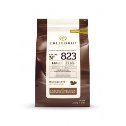 Chocolat de couverture au lait Select 33,6 % cacao callets 2,5 kg