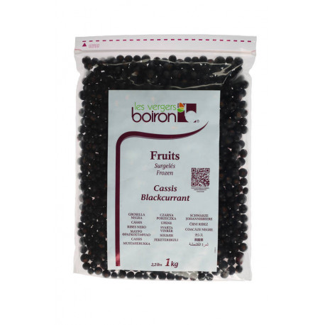 Cassis égrappé noir IQF 1 kg
