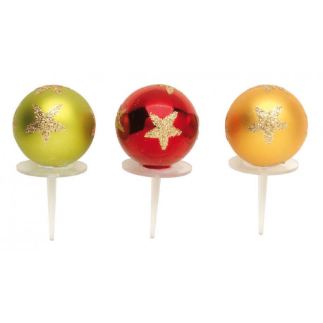 Boule de Noël dorée x 48