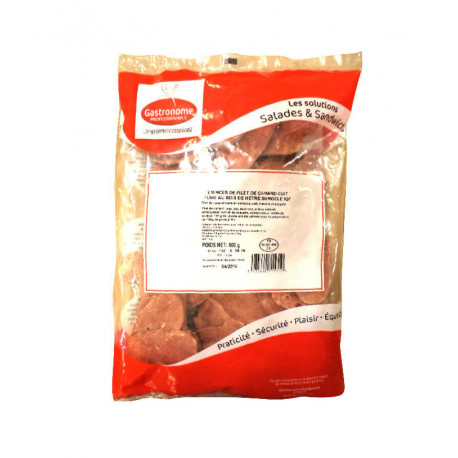 Émincé de filet de canard fumé 500 g