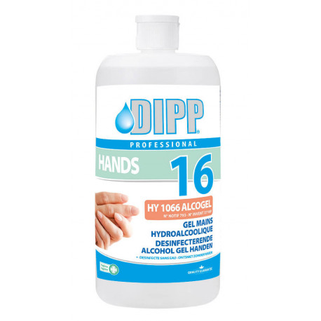 Dipp 16 gel mains hydroalcoolique 1 L