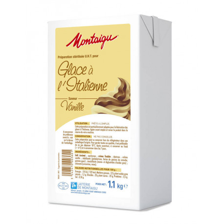 Préparation pour glace vanille UHT 1,1 kg