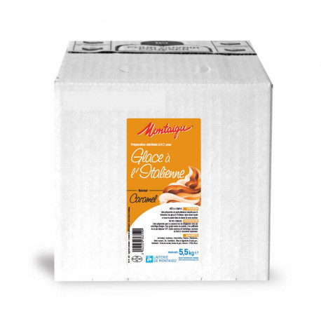 Préparation pour glace à l'italienne au caramel UHT 5,5 kg