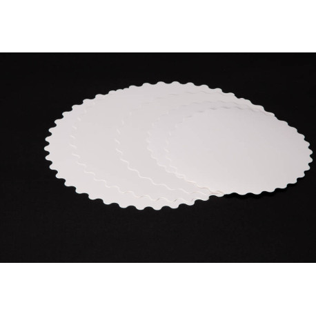 Rond en carton festonné D 23 cm x 250